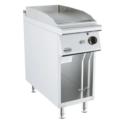 Gazlı ızgara plakası, krom, 9 kW, (G x D x Y) 400 x 900 x 900 mm