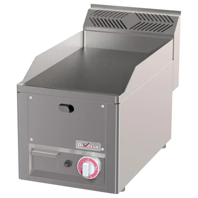 Flat gas griddle 4 kW, (W x D x H) 330 x 530 x 290 mm, cast iron plate 310 x 500 mm