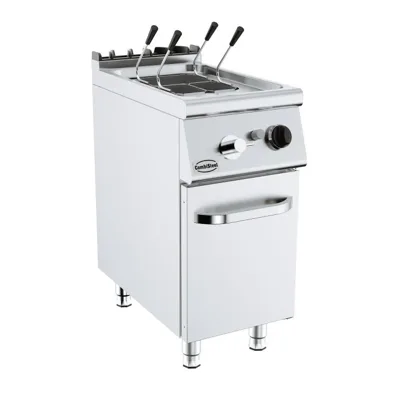 Gas Nudelkocher 18 L, 3 Korb, Freistehend, Edelstahl, 10.5 kW, (B x T x H) 400x700x900 mm