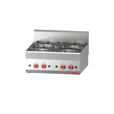 Gastro M Gasherd 65/70PCG | 4 Brenner | 17,2 kW | 400x280x650 mm | Edelstahl
