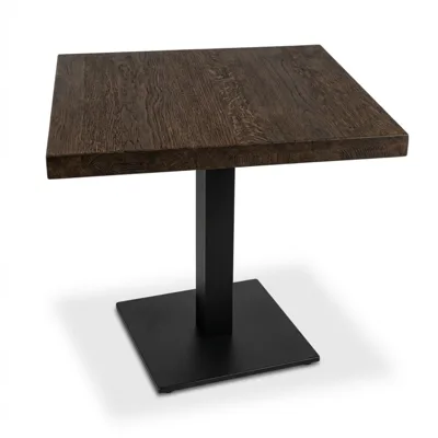 Gastro-Tisch DUROlight PLUS | 800×800×768 mm | mit Untergestell | Indoor | Havanna Oak