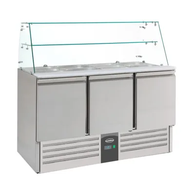 CAMLI 3 KAPILI SOĞUTMALI SALADETTE-1365x700x1309 mm