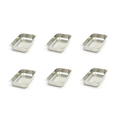 GN Behälter - 1/1 GN - 10 cm Tief - Edelstahl - 530x325x100 mm - 6st.