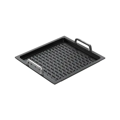 GN-Behälter 2/3, für BBQ, mit Henkel, Induktionskompatibel, (BxTxH) 32.5x35.4x2 cm
