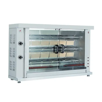 Chicken Grill Gas, 3 Spits, 12 kW, 1320 x 460 x 880 mm
