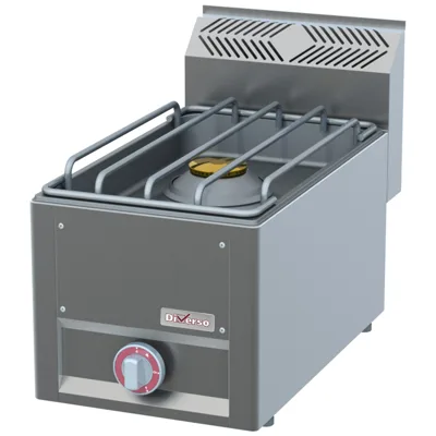 Herd 1 Brenner, 8 kW, (B x T x H) 330 x 600 x 290 mm, Edelstahl, leistungsstark