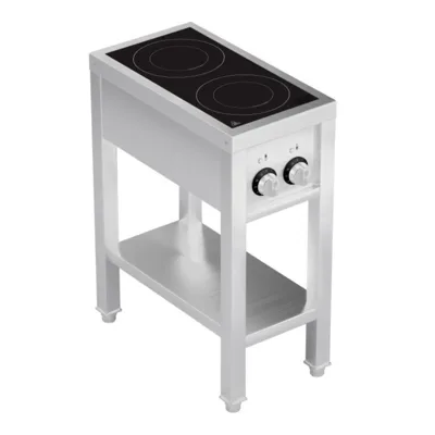 Induktion Electroherd 2 Platten, mit Offenem Unterbau, 7 kW, (B x T x H) 355 x 655 x 875 mm