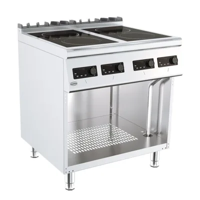 Induktion Elektroherd 4 Platten, 14 kW, (B x T x H) 800x700x900 mm