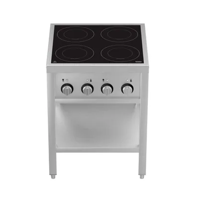Induction Electric Stove 4 Plates, with Open Base, 3.5 kW, (W x D x H) 655 x 655 x 875 mm