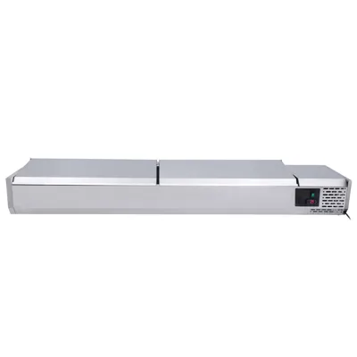 Cooling attachment with stainless steel lid 9xGN1/3, 2000 x 395 x 280 mm