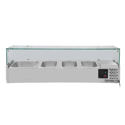 Cam kapaklı soğutucu ek 3xGN1/3 + 1xGN1/2, 1200 x 395 x 435 mm