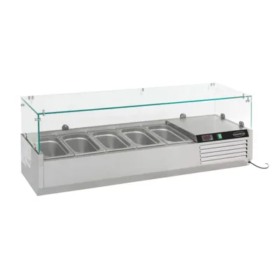 Cooling display case 1/4 GN x 5 1200x335x435