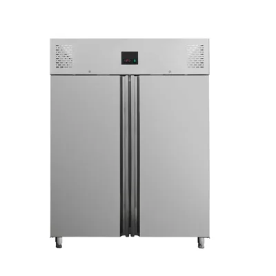 Chladnička, 1200 litrů, 2-dveřová GN1/1, Monoblok, 0,65 kW, (ŠxHxV) 1340 x 710 x 2010 mm
