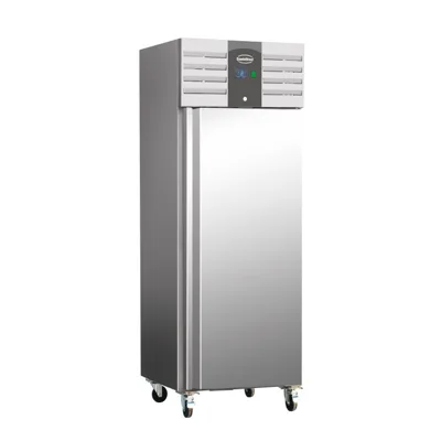 Nerezová chladnička + hliník, 1 dveře, 600 l, Standard Line, statické chlazení s ventilátorem, (ŠxHxV) 680 x 810 x 2010 mm