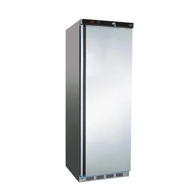 Nerezová chladnička HR400, 1 dveře, 350 l, statické chlazení s ventilátorem, (ŠxHxV) 600 x 585 x 1850 mm