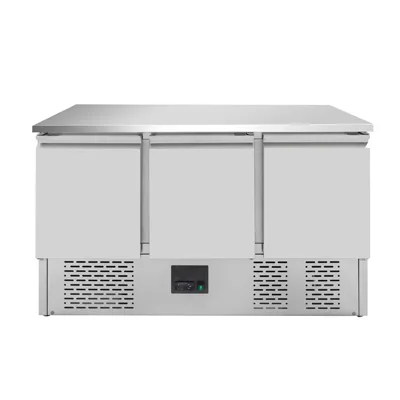 Mini Soğutmalı Tezgah / 3 Kapılı, GN1/1, 1370 x 700 x 850 mm