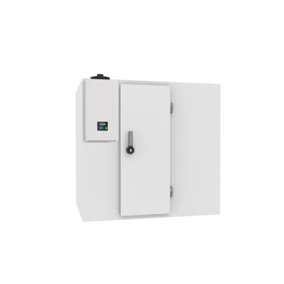 Kühl- und Frierzelle Komplettset 7,3 m³ inkl. Regalsystem & Kühlaggregat - 1960 x2260x2200 mm - 100 mm Isolierpanelle - 3 in 1