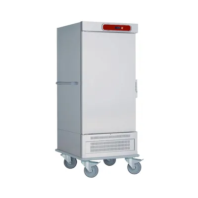 Paslanmaz çelik soğutma arabası, 1 kapılı, 17 × GN 2/1 – 828 × 865 × 1876 – Fanlı soğutma