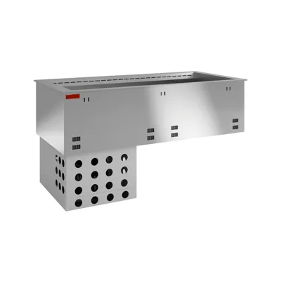 Ventilated refrigerated well – 2 × GN 1/1 – 0.5 kW – Stainless steel – (WxDxH) 800 × 700 × 750 mm
