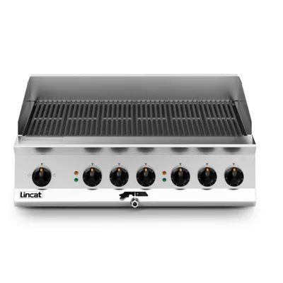 Lincat Opus 800 OE8406 – Elektrický stolní gril na uhlí, 6 zón – 900×817×415 mm, 12,4 kW, 400 V