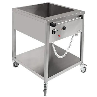 Mobilní Bain Marie 2x GN1/1 - 910 x 660 x 870 mm - 2 GN 1/1