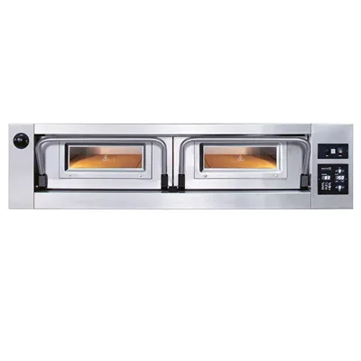 MORETTI serieP P120E A electric pizza oven, large chamber, for 8 pizzas Ø 30 cm, (W x D x H) 1610 x 1080 x 400 mm