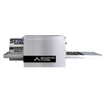 MORETTI serieT T64E Elektro-Tunnelofen,1 x Backkammer, Bandofen, bis 25 Pizzen Ø 33 cm/h, (B x T x H) 1234 x 800 x 480 mm
