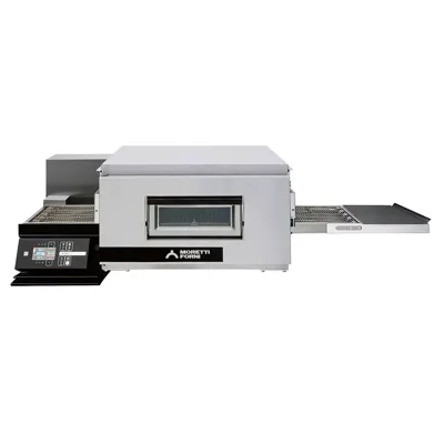 MORETTI T75E Elektro-Tunnelofen | Bandofen, Bandbreite 500 mm, bis 48 Pizzen Ø 33 cm/h, (B x T x H) 1810 x 1186 x 560 mm