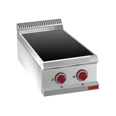 OptiTech│ 2-Zonen Elektro-Cerankochfeld, 4.3 kW, (B x T x H) 400 x 730 x 320 mm