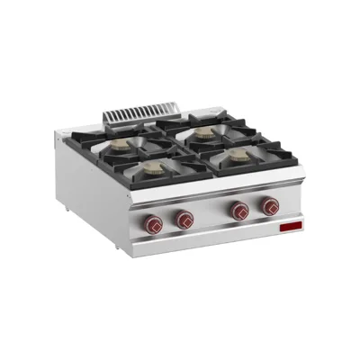 OptiTech 700│ Gasherd mit 4 Brennern - 24080 kcal/h, (B x T x H) 700 x 700 x 320 mm