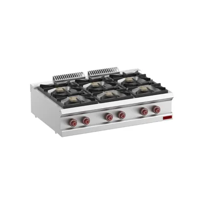 OptiTech 700│ Gasherd mit 6 Brennern - 36120 kcal/h, (B x T x H) 1100 x 700 x 320 mm