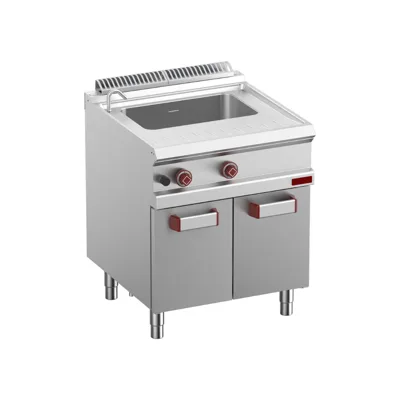 OptiTech 700│Gas Nudelkocher 40 L - 11438 kcal/h, 1 Becken, mit Körbe, auf Unterbau, (B x T x H) 700 x 700 x 920 mm