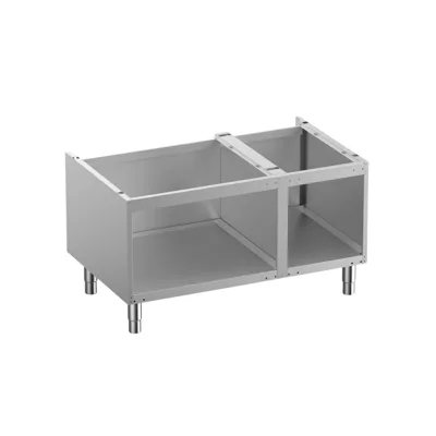 OptiTech 700 Zubehör│Unterbau offen - Edelstahl, verstellbaren Füßen, (B x T x H) 1100 x 655 x 600 mm
