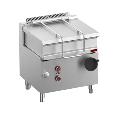 OptiTech | Elektrische Kippbratpfanne - 60 L, Edelstahl, (B x T x H) 800 × 700× 920 mm