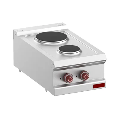 OptiTech│ Elektrischer Gasherd 2 Platten, 4.1 kW, (B x T x H) 400 x 700 x 320 mm