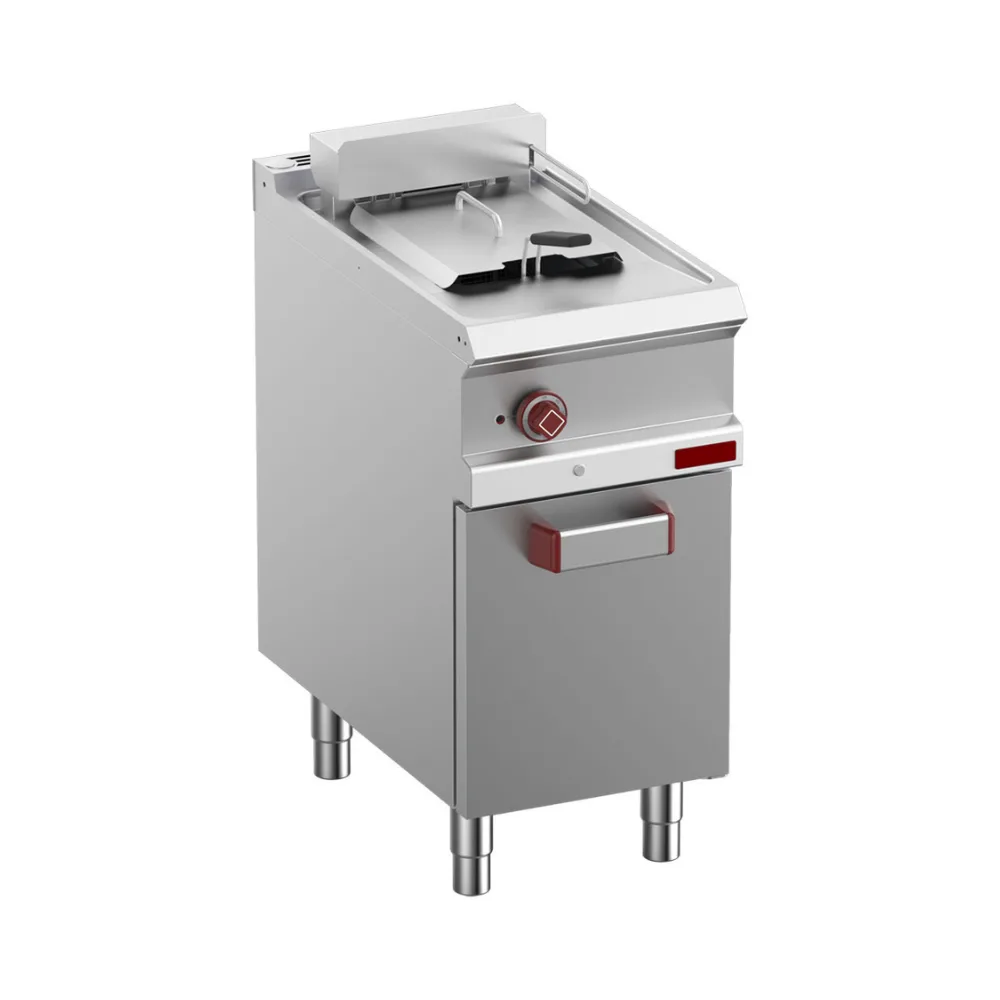 OptiTech│Electric Deep Fryer - 13 L, 9 kW, 1 Tank, on Base Unit, (W x D x H) 400 x 700 x 920 mm