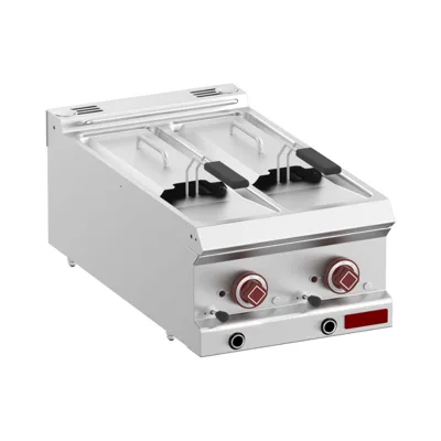 OptiTech│Elektrická fritéza - 7 L, Digitální, 10.5 kW, 2 vany Y, (Š x H x V) 400 x 700 x 320 mm