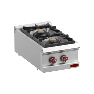 OptiTech│ Gasherd mit 2 Brennern - 12040 kcal/h, (B x T x H) 400 x 700 x 320 mm