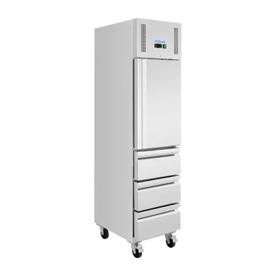 Polar G-Series Single Door Refrigerator with 3 Drawers | 48.4×74.5×210 cm | 292 L