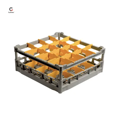 Polypropylene Basket for Dishwasher - 500x500 mm, for Glasses Ø 113 mm, (W x D x H) 500 x 500 x 210 mm