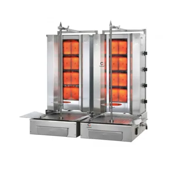 POTIS Z F GD4 Zwillingsgrill Dönergrill Gyrosgrill 1135x760x1120 mm Motor ist unten