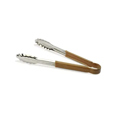 PreciseGrip | Buffet Tongs – Stainless Steel, Length 40 cm, Brown