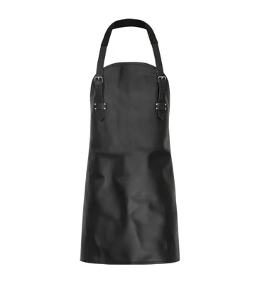 Premium Genuine Leather Bib Apron 75 x 61 cm – Black or Brown | Customizable with Logo