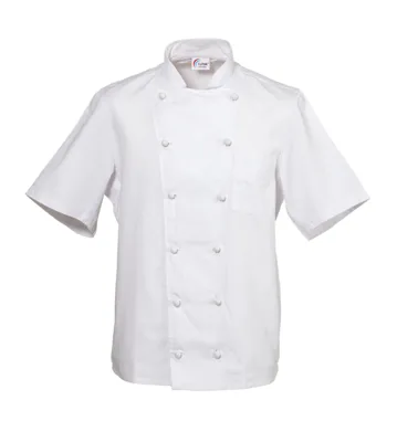 Premium Short-Sleeve Chef Jacket 200 g/m² – Customizable with Your Logo | Various Sizes
