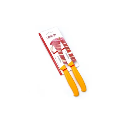ProCut Fruit Micro | Professional Universal Knife Micro - 24 Pieces, Stainless Steel, Yellow PP Handle