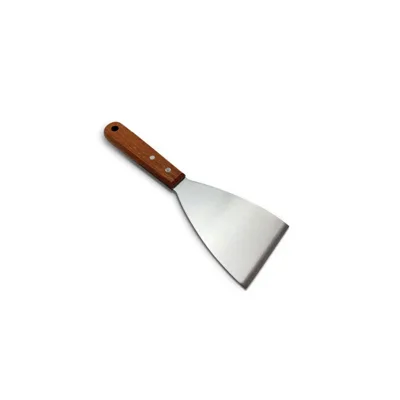 ProCut WoodGrip | Trojúhelníková špachtle – nerezová ocel, dřevěná rukojeť, délka 23,5 cm