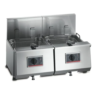 Profi 8 + 8 Elektro-stolní fritéza, Twin Tank, 4 koše, 2 x 6,9 kW, (Š x H x V) 720 x 475 x 455 mm