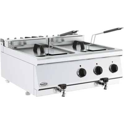 Profi Elektrická dvojitá fritéza 2x10L – stolní model 800x700x300mm, 15kW (400V)