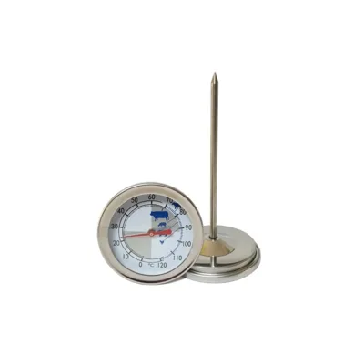 Professional Meat Thermometer, Stainless Steel, Ø73