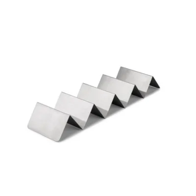 Profi Taco-Halter, mit 4-5 Fächern, Edelstahl, (B x T) 36 x 21 cm